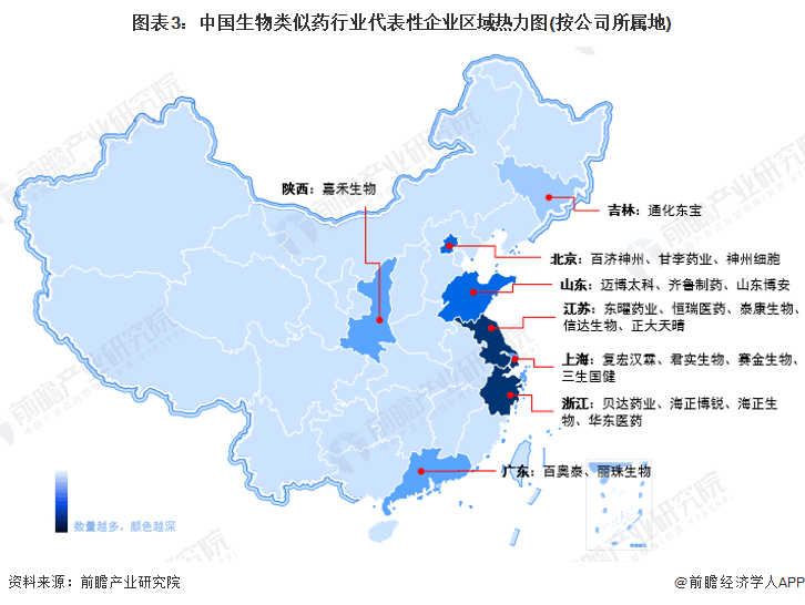 半岛·综合体育官网入口【干货】2023年中国生物类似药行业产业链现状及市场竞争格局分析企业主要分布在长三角一带(图3)